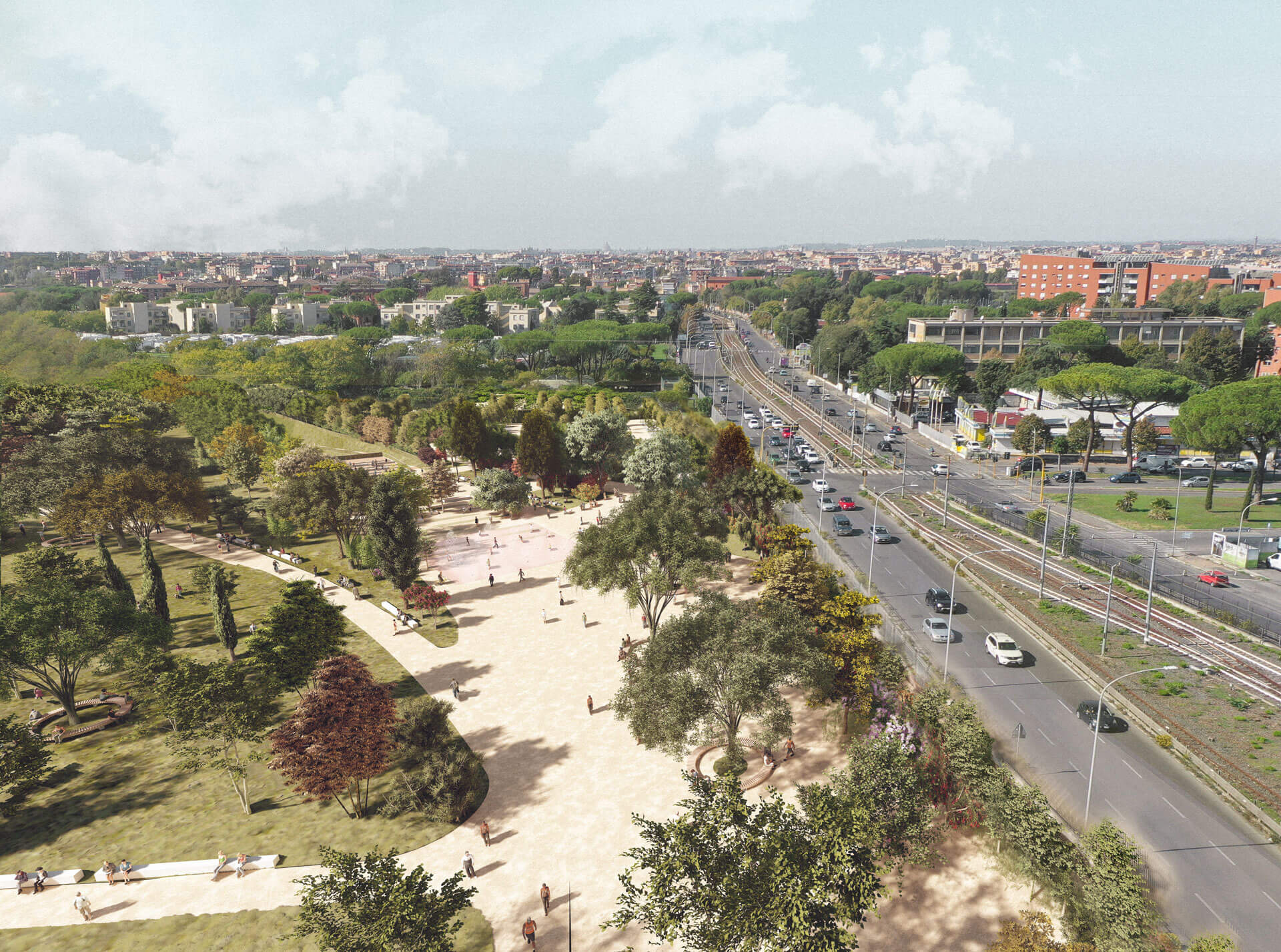 Romaperilclima_progetti_parco centocelle_VISTA-AEREA-PIAZZA-1